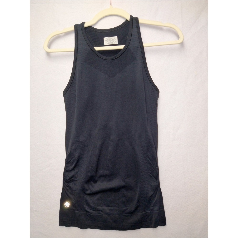 Athleta Black Maternity Ruched Tank Top Seamless Racerback Breathable Small